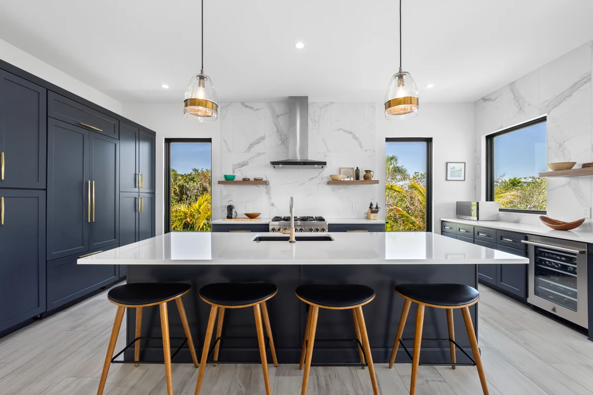 Modern kitchen with a generous island